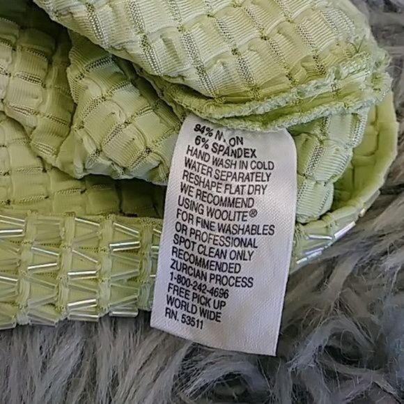 Cache Tank Top Light Green Beaded Medium - Picture 2 of 3